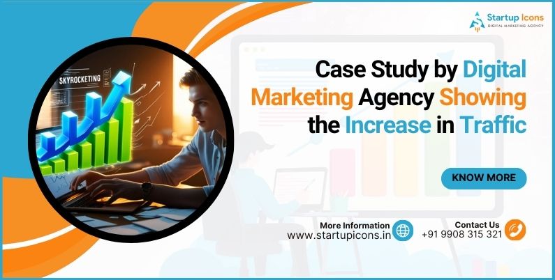 Case Study by Digital Marketing Agency Showing the Increase in Traffic